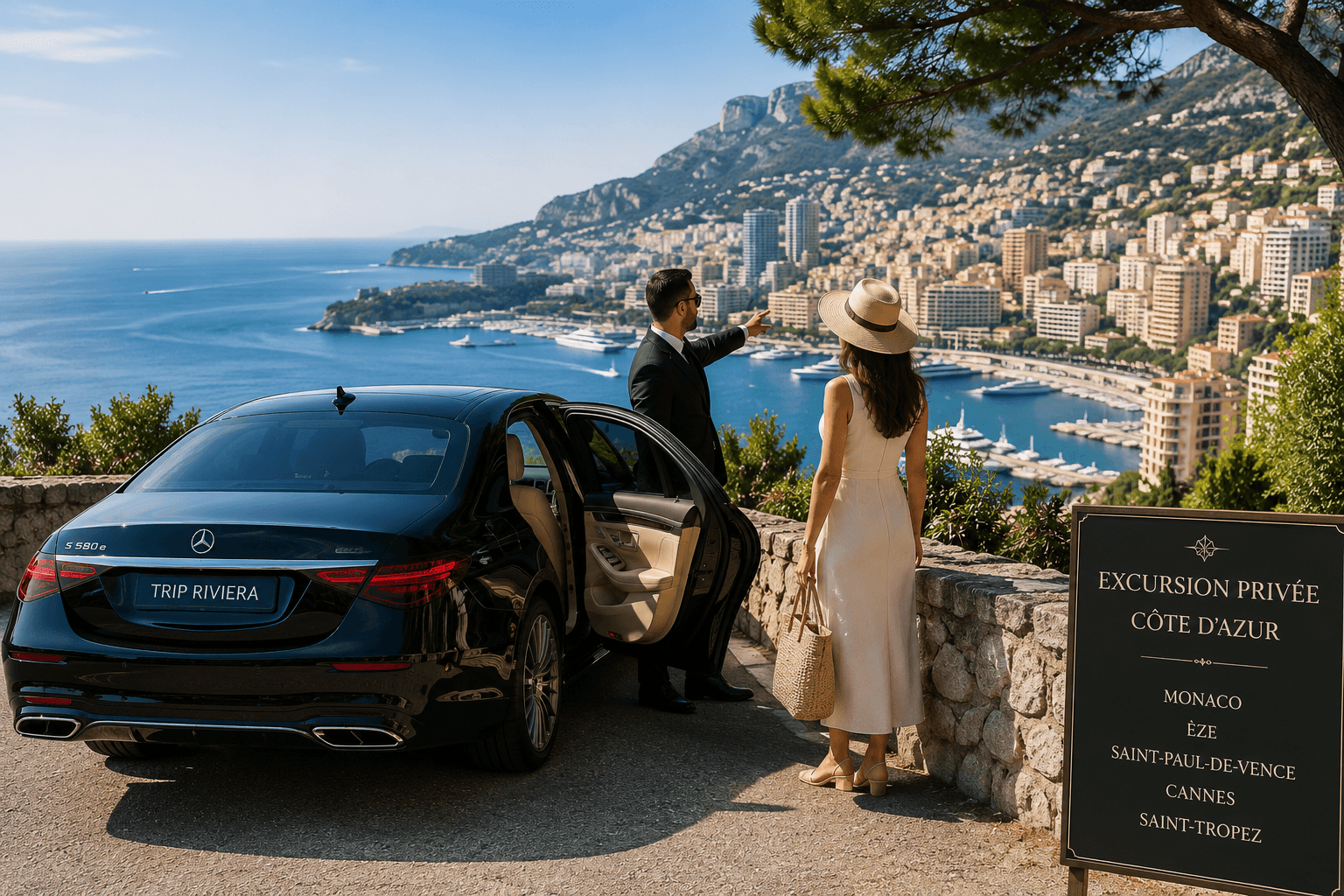 Excursion privée avec chauffeur sur la Côte d’Azur avec Trip Riviera